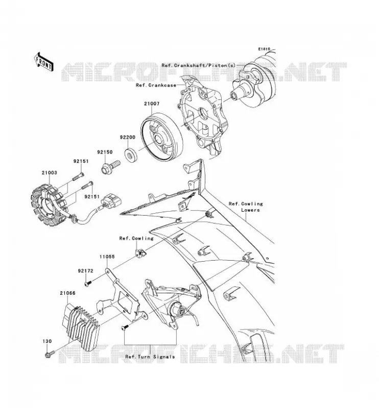 GENERATOR Kawasaki MOTOS 600 2013 NINJA ZX-6R  ZX600RDF
