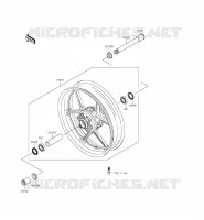 FRONT HUB  600 kawasaki-motorfietsen 2014 NINJA ZX-6R E_14
