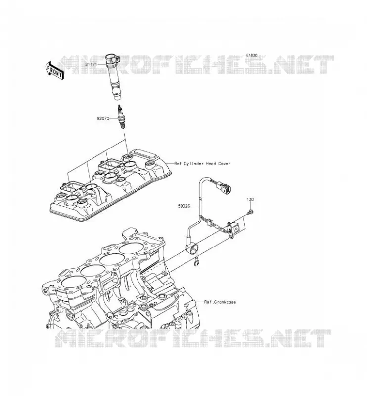 IGNITION SYSTEM Kawasaki MOTOS 600 2014 NINJA ZX-6R  ZX600REF