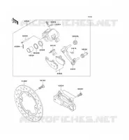 REAR BRAKE voor Kawasaki NINJA ZX-6R 2002