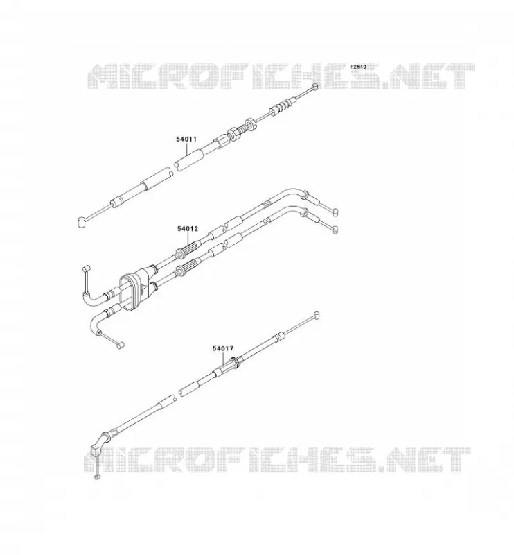 CABLES Kawasaki MOTOS 636 2002 NINJA ZX-6R  ZX636-A1H