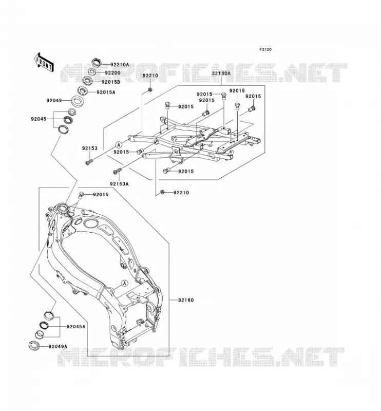 CHASSIS Kawasaki MOTOS 636 2002 NINJA ZX-6R  ZX636-A1P