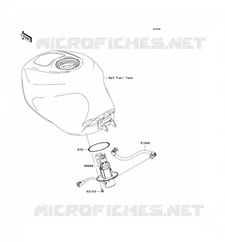FUEL PUMP Kawasaki MOTOS 636 2003 NINJA ZX-6R  ZX636-B1