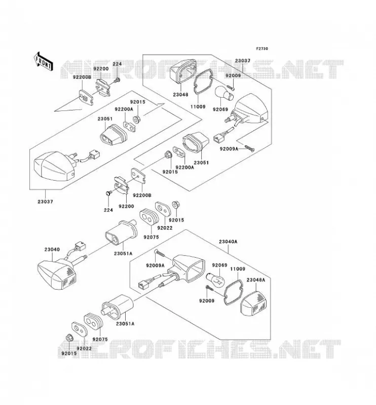 INDICATORS Kawasaki MOTOS 636 2003 NINJA ZX-6R  ZX636-B1