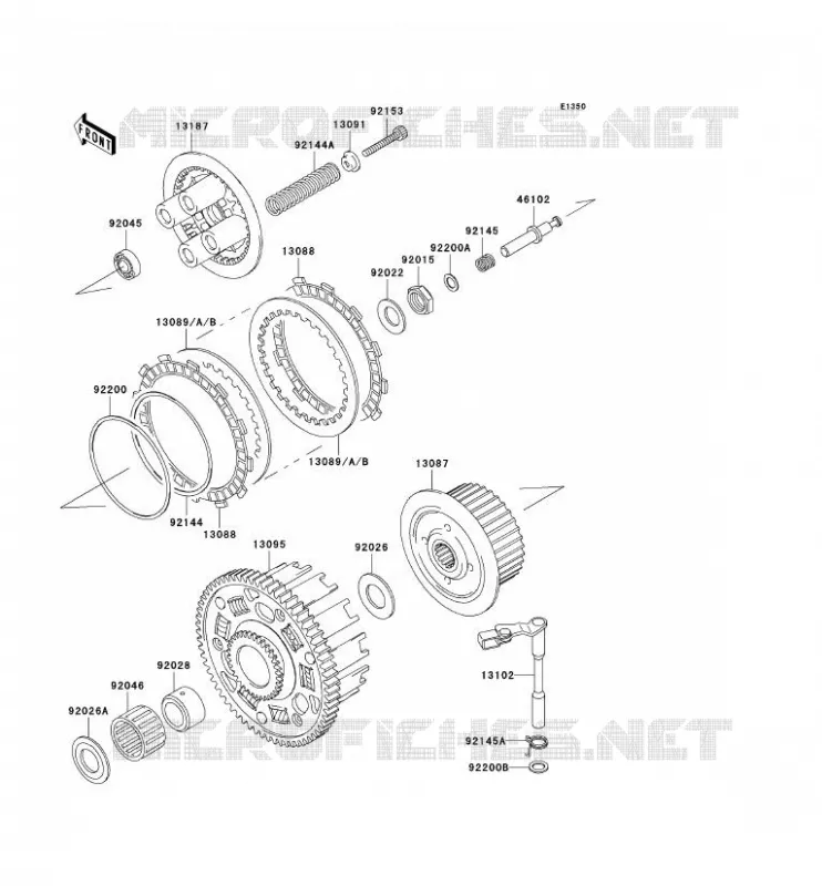 CLUTCH Kawasaki MOTOS 636 2003 NINJA ZX-6R  ZX636-B1