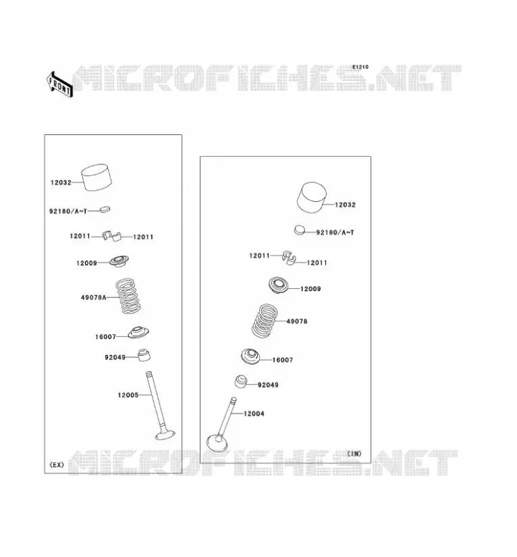 VALVE Kawasaki MOTOS 636 2003 NINJA ZX-6R  ZX636-B1