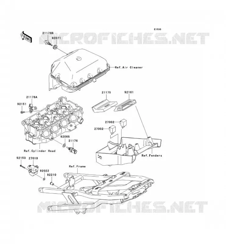 FUEL INJECTION Kawasaki MOTOS 636 2003 NINJA ZX-6R  ZX636-B1H