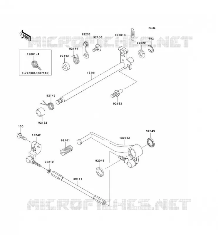 SHIFT Kawasaki MOTOS 636 2004 NINJA ZX-6R  ZX636-B2
