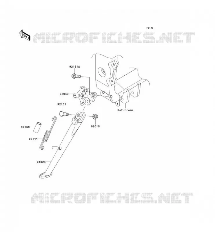 STAND Kawasaki MOTOS 636 2004 NINJA ZX-6R  ZX636-B2