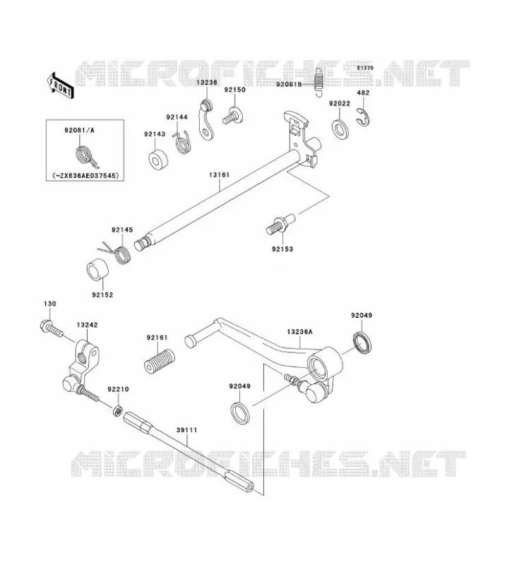 SHIFT Kawasaki MOTOS 636 2004 NINJA ZX-6R  ZX636-B2