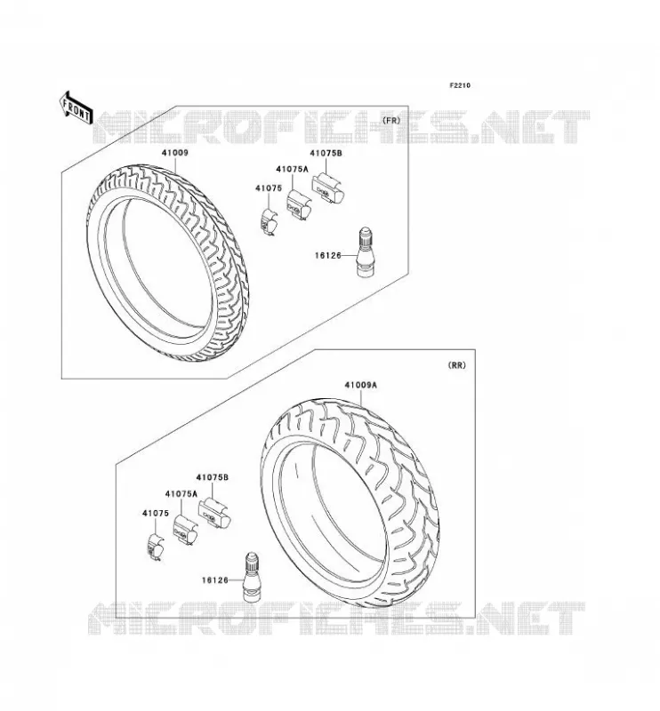 TIRES Kawasaki MOTOS 636 2004 NINJA ZX-6R  ZX636-B2