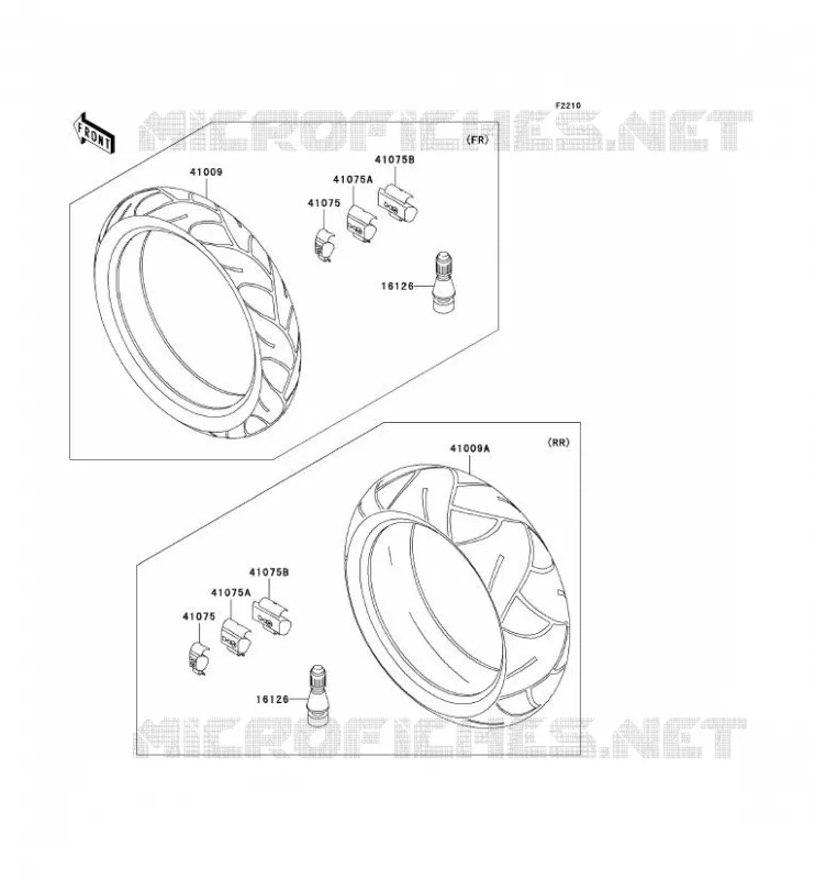 TIRES Kawasaki MOTOS 636 2004 NINJA ZX-6R  ZX636-B2H