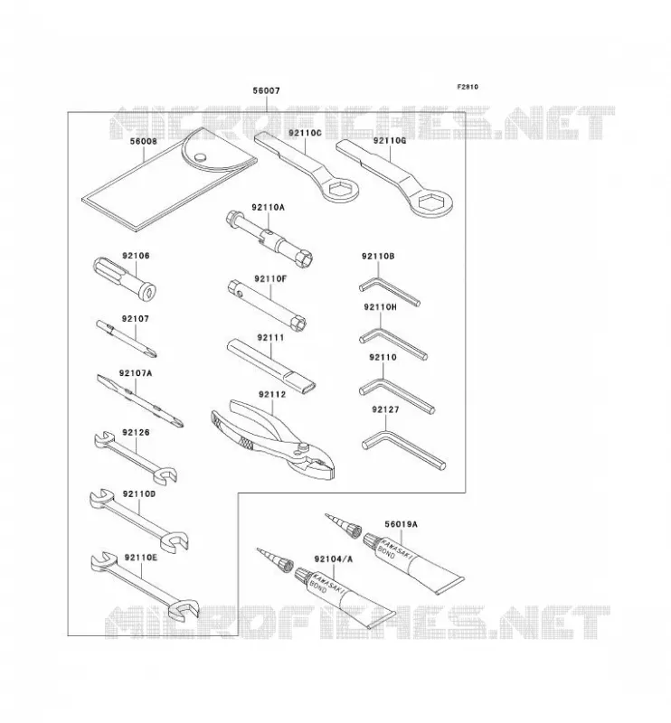 TOOL Kawasaki MOTOS 636 2005 NINJA ZX-6R  ZX636-C1
