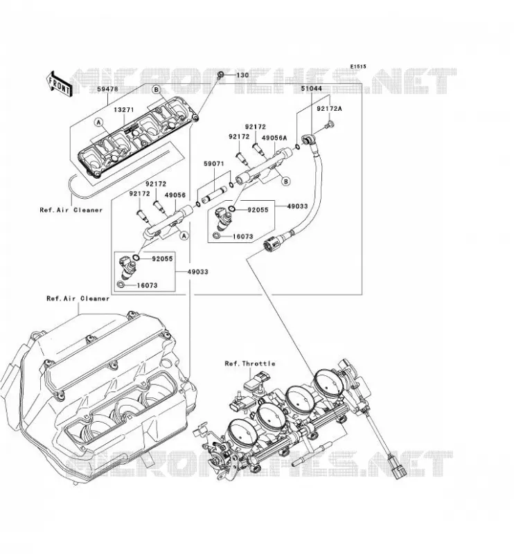 INJECTOR Kawasaki MOTOS 636 2005 NINJA ZX-6R  ZX636-C1