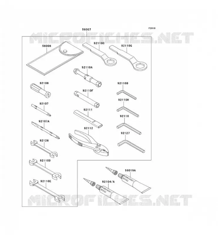 TOOL Kawasaki MOTOS 636 2005 NINJA ZX-6R  ZX636-C1