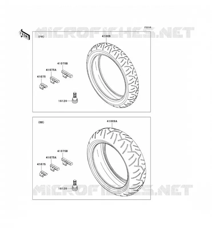 TIRES Kawasaki MOTOS 636 2005 NINJA ZX-6R  ZX636-C1
