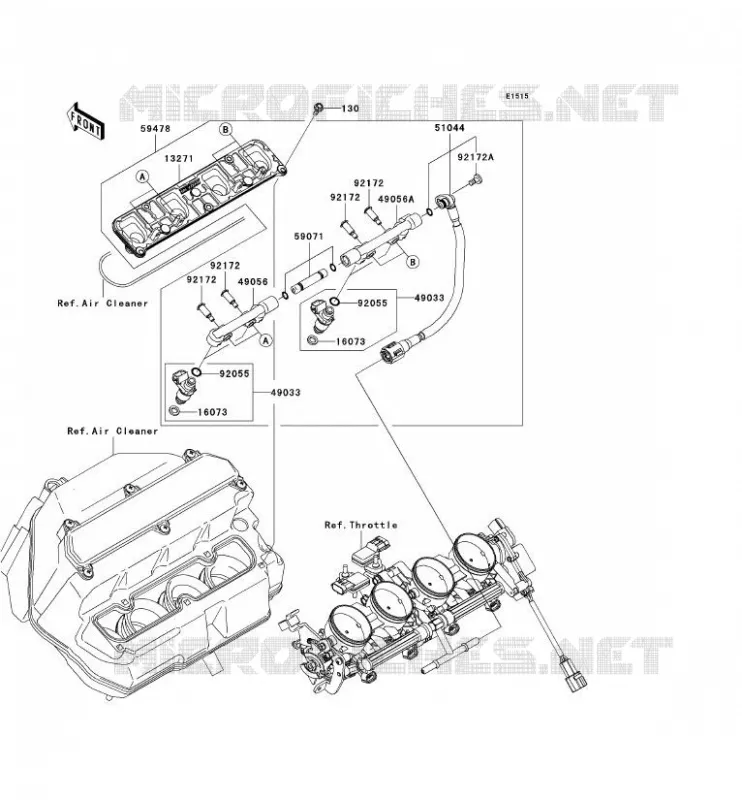 INJECTOR Kawasaki MOTOS 636 2005 NINJA ZX-6R  ZX636-C1H