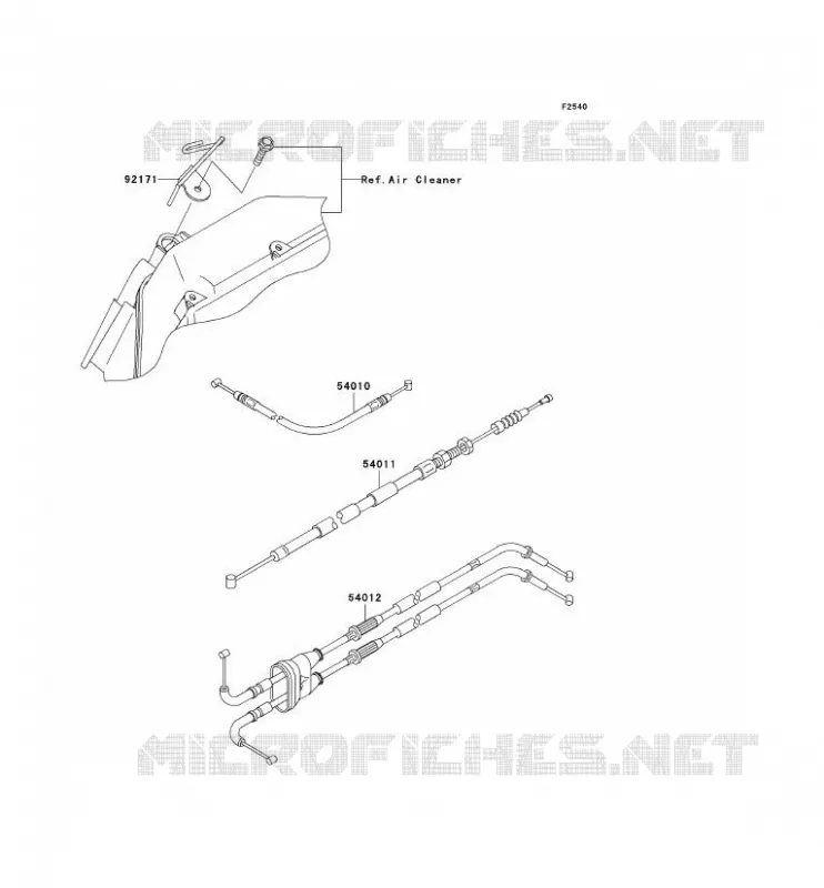CABLES Kawasaki MOTOS 636 2005 NINJA ZX-6R  ZX636-C1H