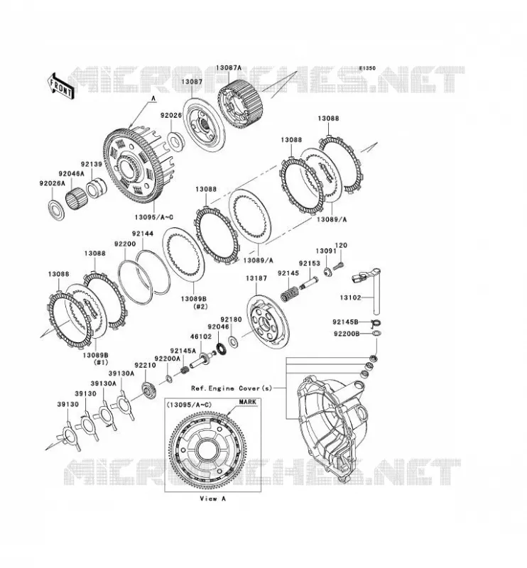 CLUTCH Kawasaki MOTOS 636 2005 NINJA ZX-6R  ZX636-C1H