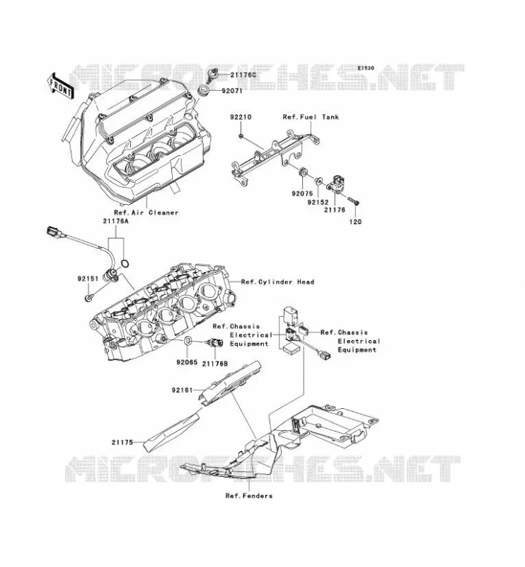 FUEL INJECTION Kawasaki MOTOS 636 2005 NINJA ZX-6R  ZX636-C1H