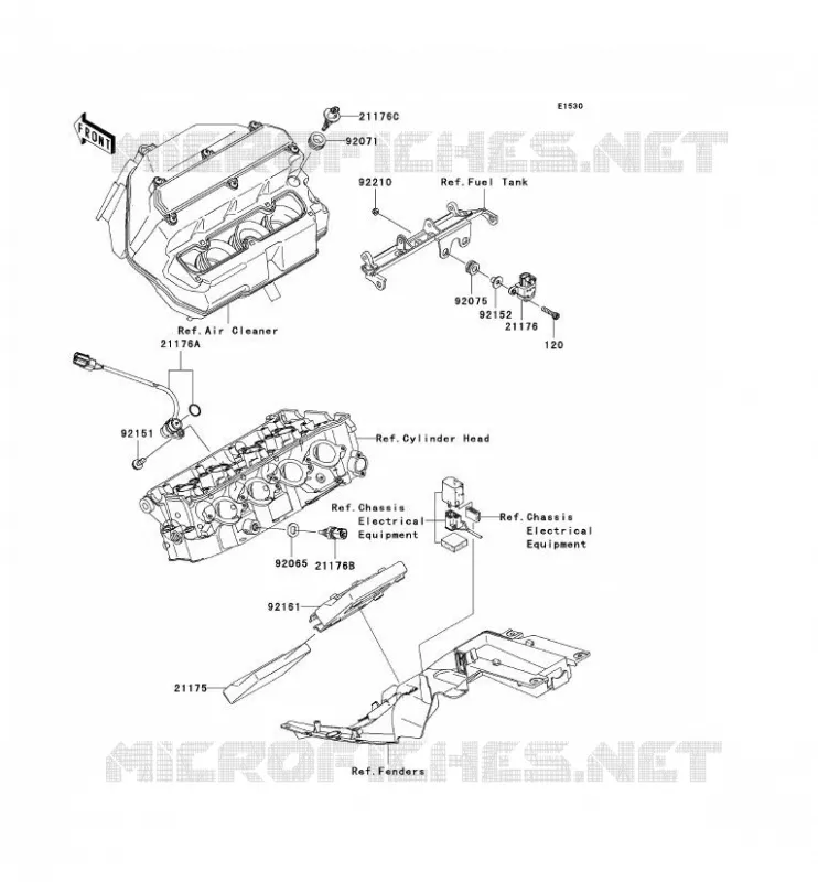FUEL INJECTION Kawasaki MOTOS 636 2006 NINJA ZX-6R  ZX636C6F