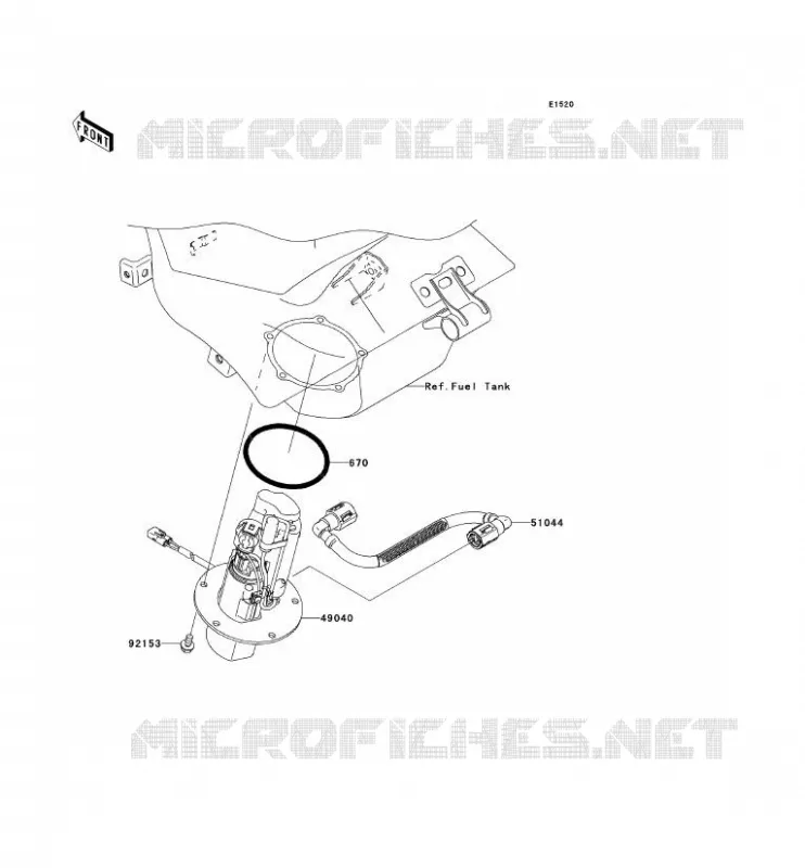 FUEL PUMP Kawasaki MOTOS 636 2006 NINJA ZX-6R  ZX636C6F