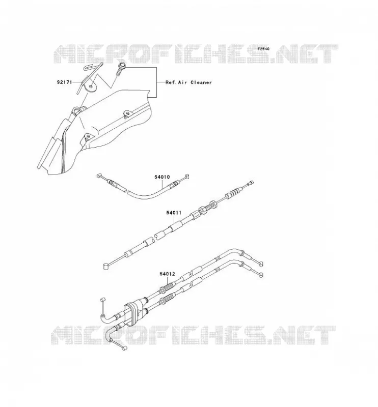 CABLES Kawasaki MOTOS 636 2006 NINJA ZX-6R  ZX636C6F