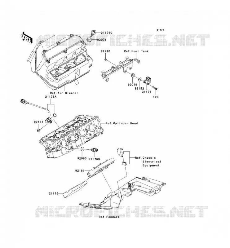 FUEL INJECTION Kawasaki MOTOS 636 2006 NINJA ZX-6R  ZX636C6F