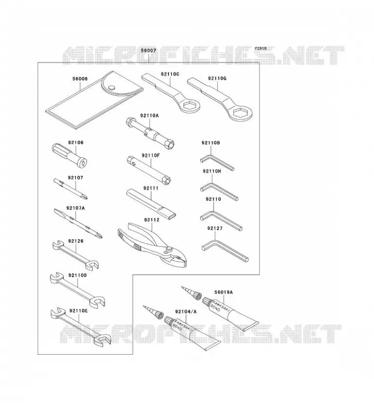 TOOL Kawasaki MOTOS 636 2006 NINJA ZX-6R  ZX636C6F