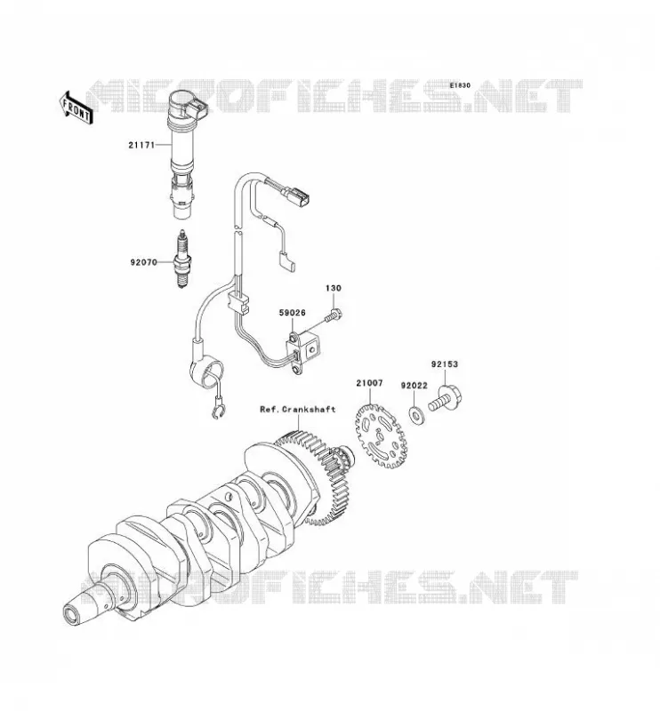 IGNITION SYSTEM Kawasaki MOTOS 636 2006 NINJA ZX-6R  ZX636C6F