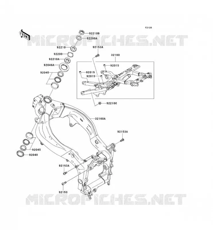 CHASSIS Kawasaki MOTOS 636 2006 NINJA ZX-6R  ZX636C6F