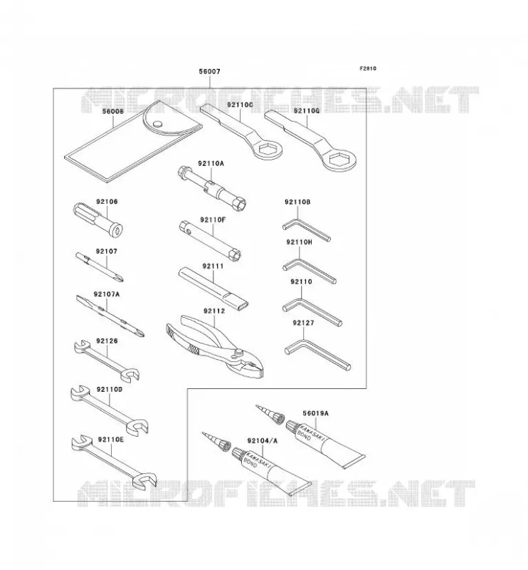 TOOL Kawasaki MOTOS 636 2006 NINJA ZX-6R  ZX636C6F