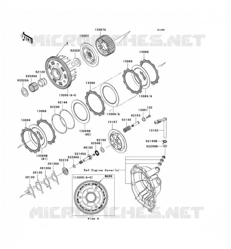 CLUTCH Kawasaki MOTOS 636 2006 NINJA ZX-6R  ZX636D6F