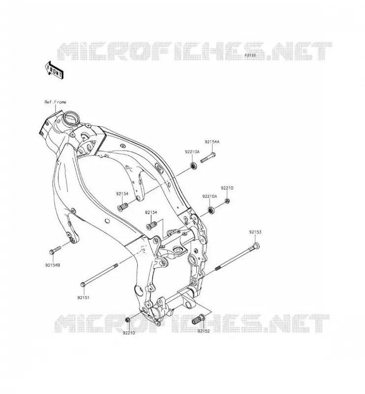 ENGINE MOUNT Kawasaki MOTOS 636 2013 NINJA ZX-6R  ZX636EDF