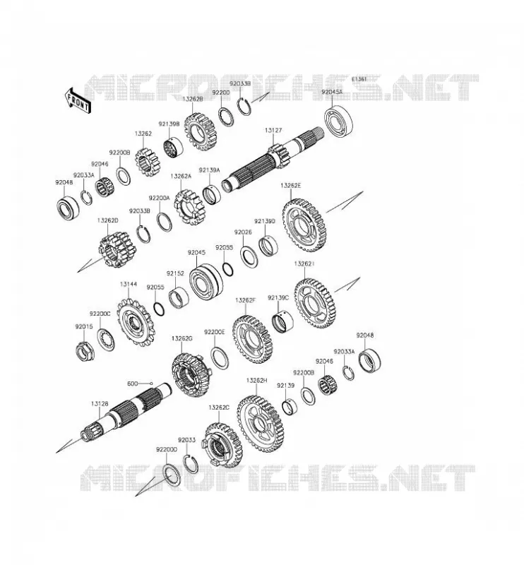 TRANSMISSION Kawasaki MOTOS 636 2013 NINJA ZX-6R  ZX636EDF