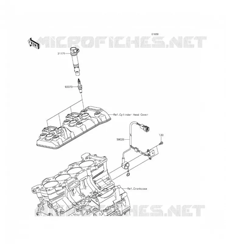 IGNITION SYSTEM Kawasaki MOTOS 636 2013 NINJA ZX-6R  ZX636EDF