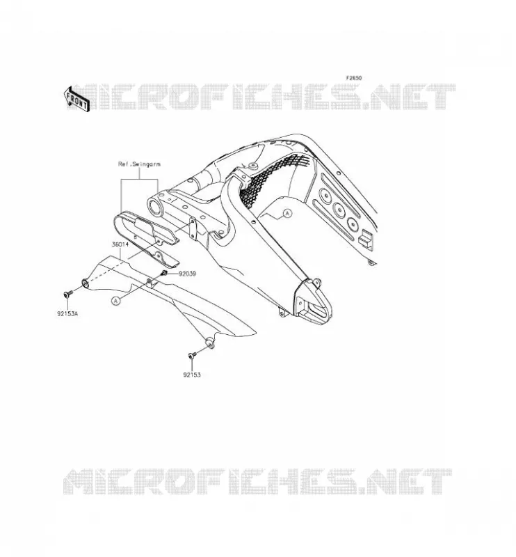CHAIN COVER Kawasaki MOTOS 636 2014 NINJA ZX-6R  ZX636EEF