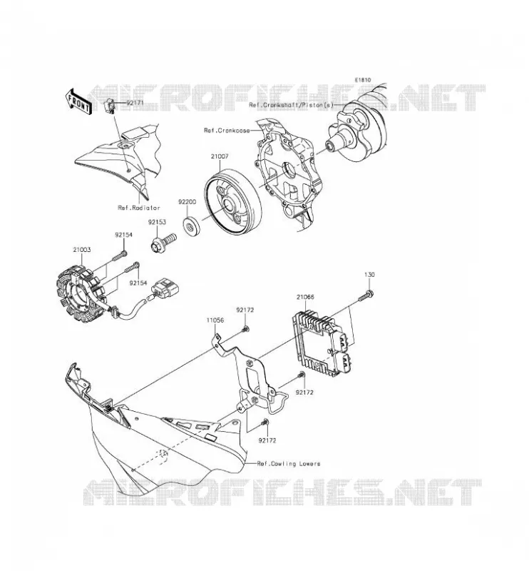 GENERATOR Kawasaki MOTOS 636 2014 NINJA ZX-6R  ZX636EEF