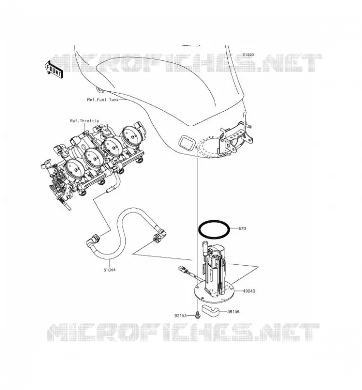FUEL PUMP Kawasaki MOTOS 636 2014 NINJA ZX-6R  ZX636EEF