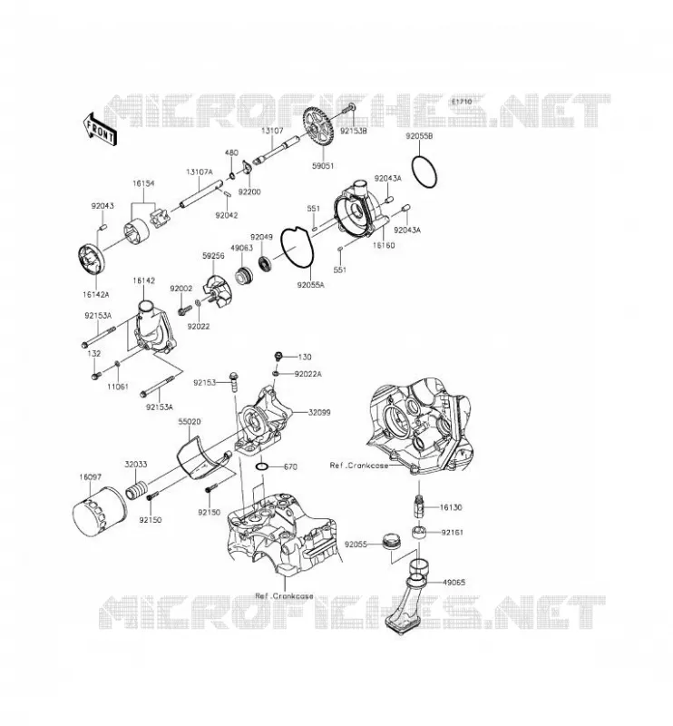 OIL PUMP Kawasaki MOTOS 636 2014 NINJA ZX-6R  ZX636EEF