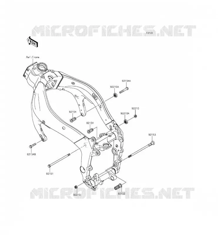 ENGINE MOUNT Kawasaki MOTOS 636 2014 NINJA ZX-6R  ZX636EEF