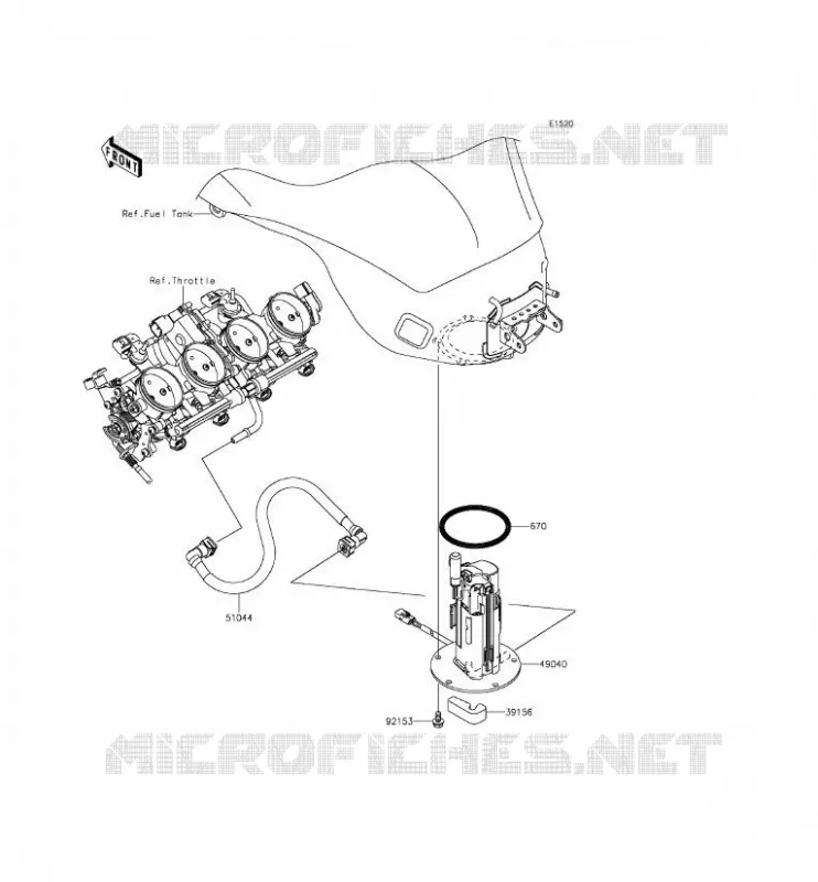 FUEL PUMP Kawasaki MOTOS 636 2014 NINJA ZX-6R  ZX636EEF