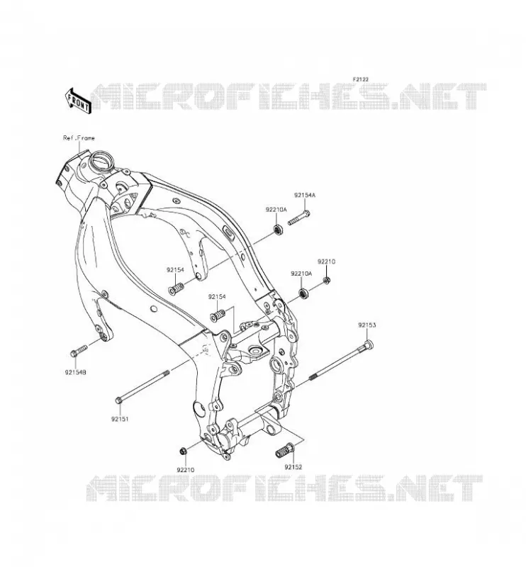 ENGINE MOUNT Kawasaki MOTOS 636 2014 NINJA ZX-6R  ZX636EEF