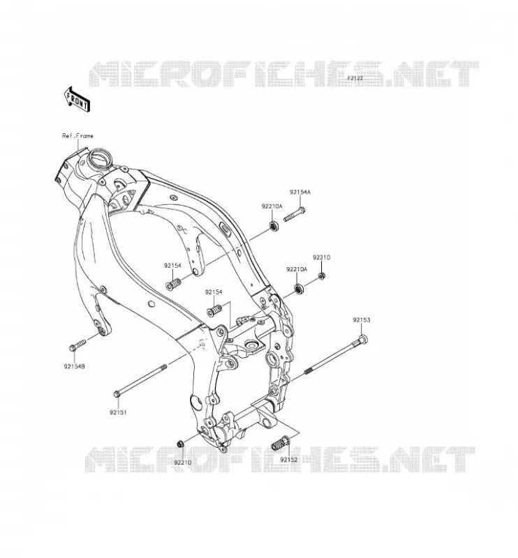 ENGINE MOUNT Kawasaki MOTOS 636 2014 NINJA ZX-6R  ZX636EEF