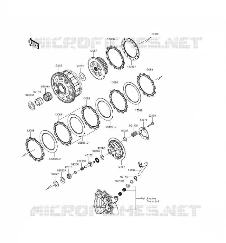 CLUTCH Kawasaki MOTOS 636 2015 NINJA ZX-6R  ZX636EFFA