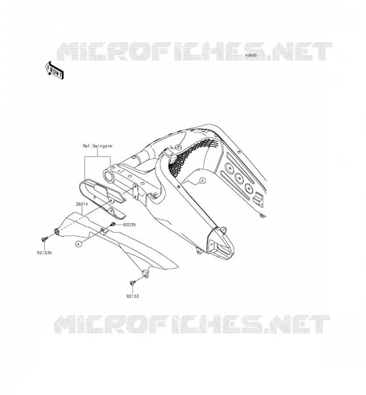CHAIN COVER Kawasaki MOTOS 636 2013 NINJA ZX-6R ABS  ZX636FDF