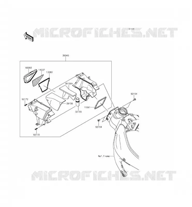 DUCT Kawasaki MOTOS 636 2014 NINJA ZX-6R ABS  ZX636FEF