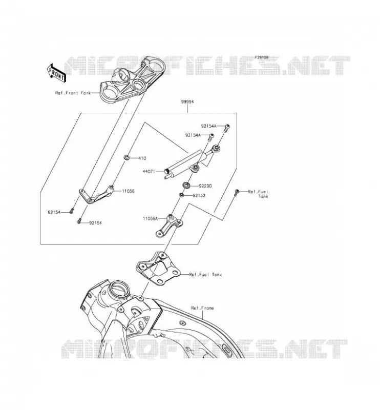 ACCESSORY (AMORTISSEUR DE DIRECTION) Kawasaki MOTOS 636 2014 NINJA ZX-6R ABS  ZX636FEF