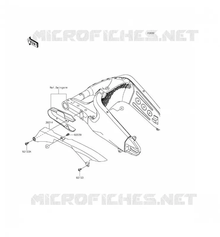 CHAIN COVER Kawasaki MOTOS 636 2014 NINJA ZX-6R ABS  ZX636FEF