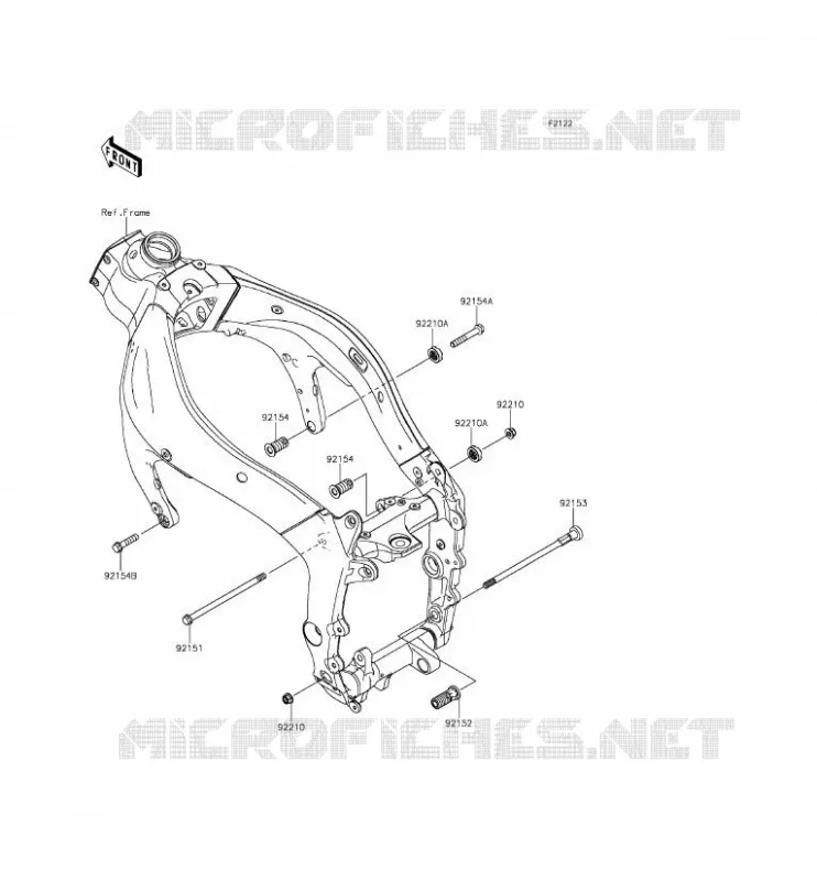 ENGINE MOUNT Kawasaki MOTOS 636 2014 NINJA ZX-6R ABS  ZX636FEF
